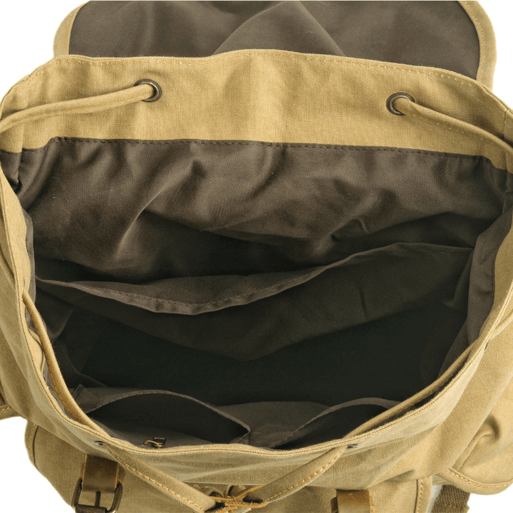 Zaino Unisex in Tela Robusta Stile Militare