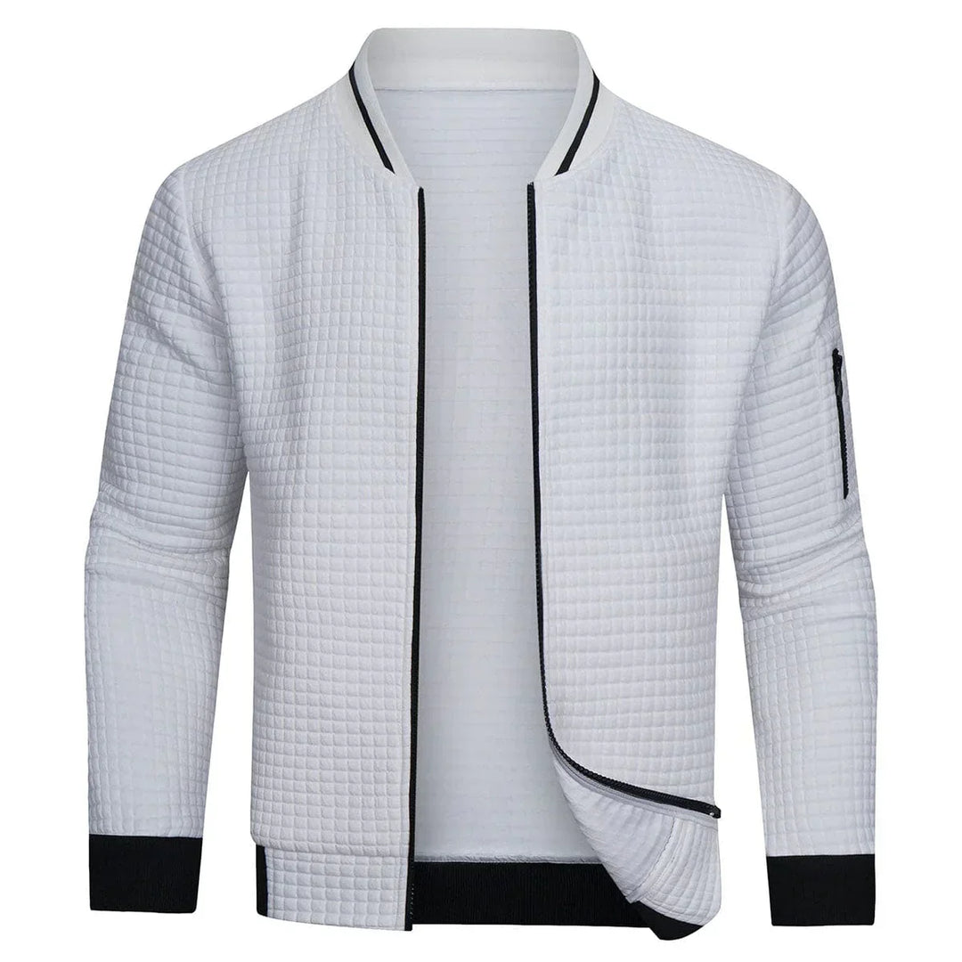Maglione Uomo con Cerniera Tessuto Morbido e Caldo