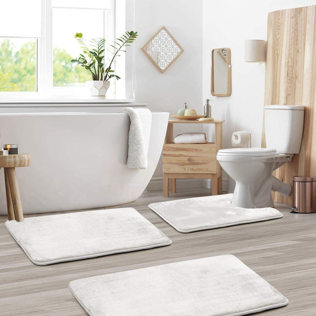 Tappetino da Bagno Memory Foam Velluto Morbido Set Multiplo