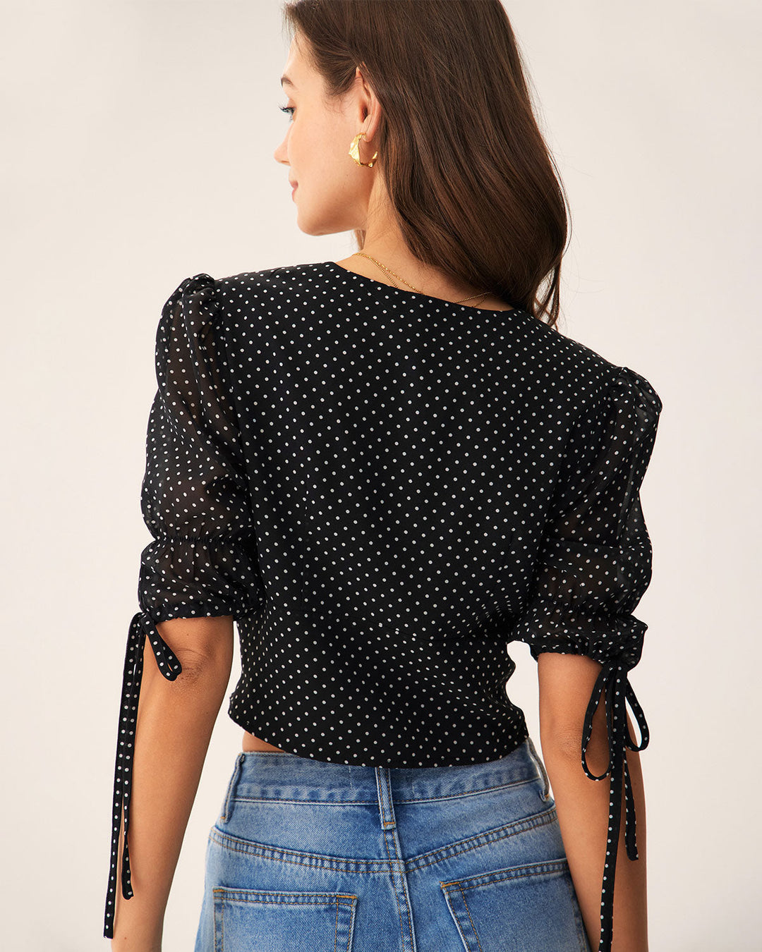 T-shirt Donna in Cotone Pois Classica