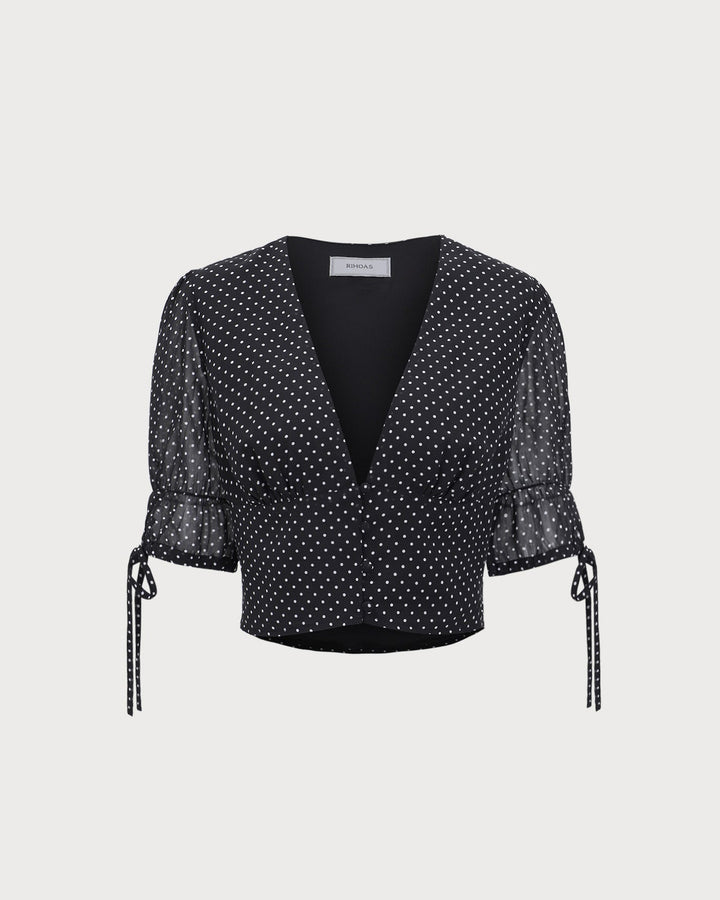 T-shirt Donna in Cotone Pois Classica