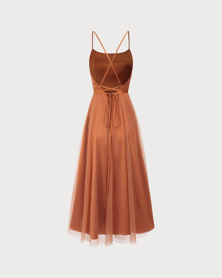 Abito Midi Donna Elegante Vestibilità Regolare