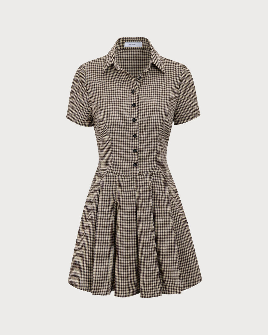 Abito Mini Donna Scozzese Plissettato Classico