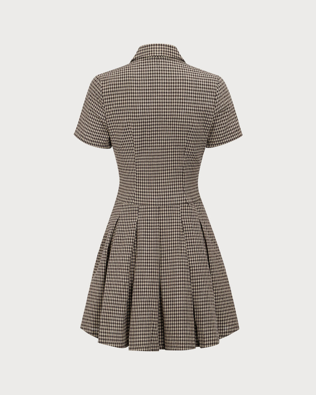 Abito Mini Donna Scozzese Plissettato Classico