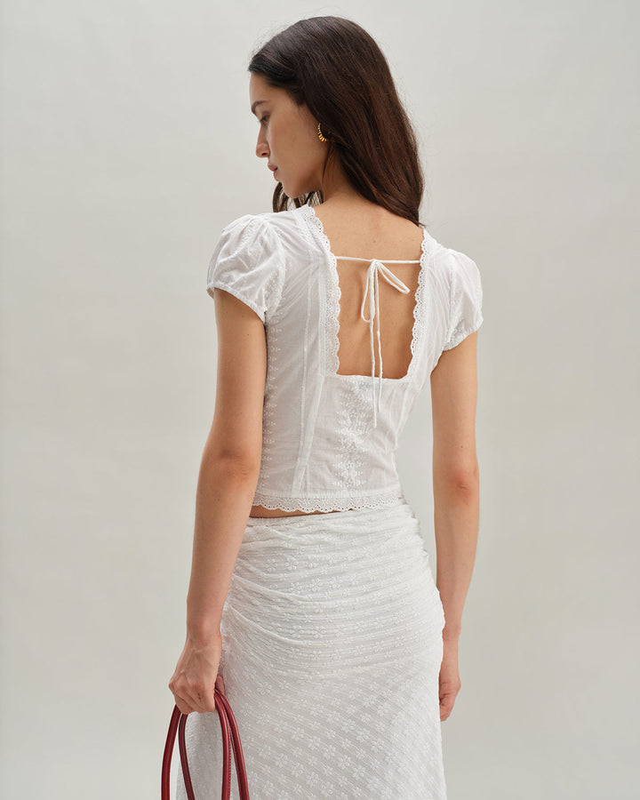 T-shirt Donna Maniche Corte Stile Raffinato - Vesarelli