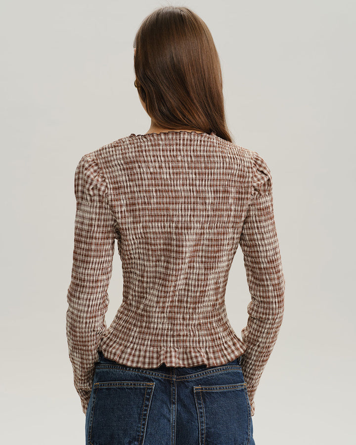 T-shirt Donna Maniche a Sbuffo Stile Raffinato