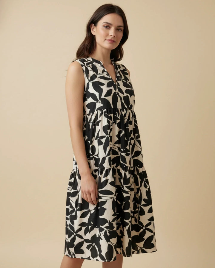 Abito Midi Donna Smanicato A-Line Stile Estivo