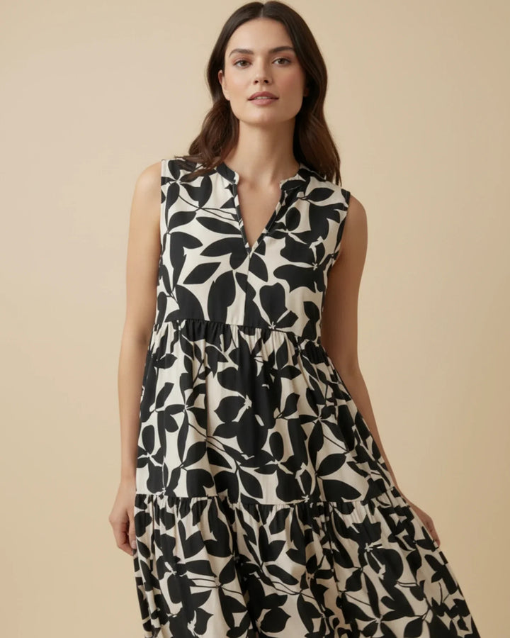 Abito Midi Donna Smanicato A-Line Stile Estivo