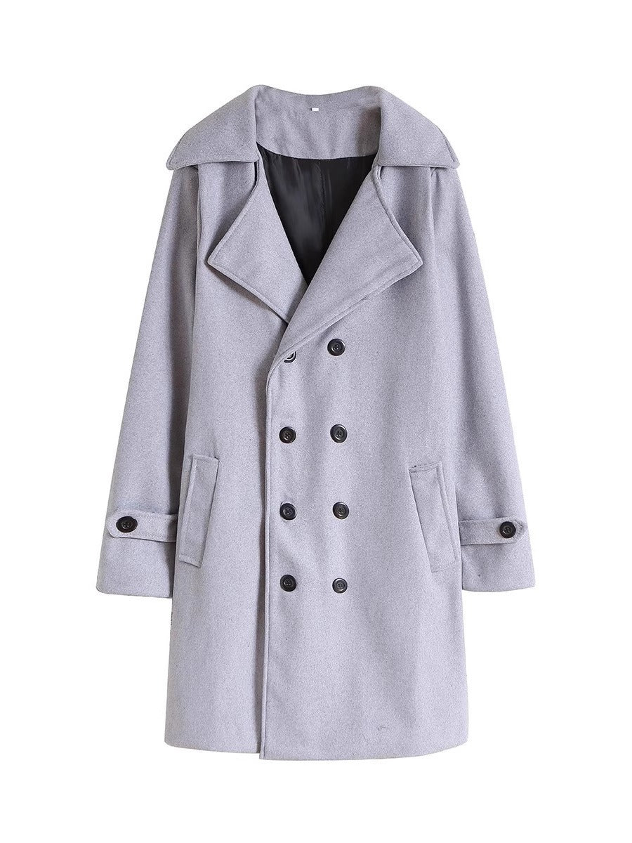 Cappotto Doppiopetto Uomo Estivo Vestibilità Classica