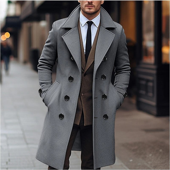 Cappotto Doppiopetto Uomo Estivo Vestibilità Classica