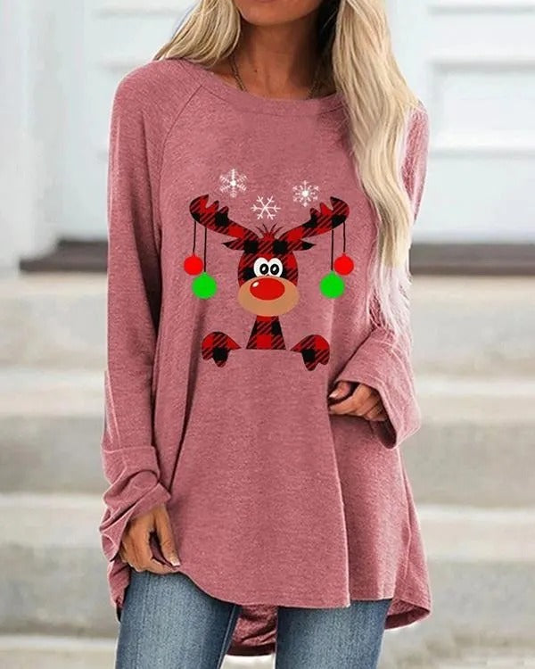 Felpa Donna in Maglia Calda Vestibilità Comoda