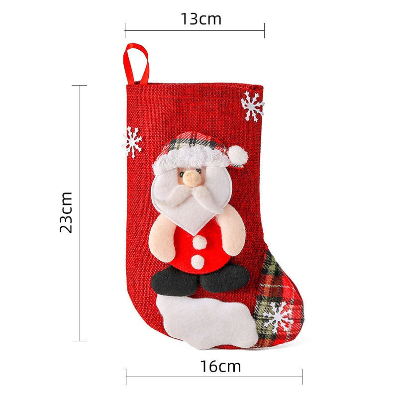 Set Calze Natalizie Decorazioni Festive Design Classico