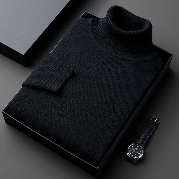 Maglione Uomo Collo Alto in Viscosa Stretch Vestibilità Comfort