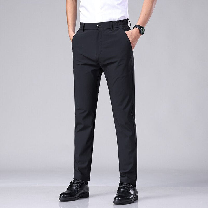 Pantaloni Uomo Stretch Comfort Business Vestibilità Regolare