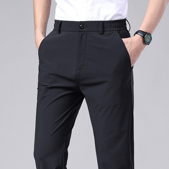 Pantaloni Uomo Stretch Comfort Business Vestibilità Regolare
