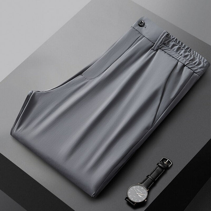 Pantaloni Uomo Stretch Comfort Business Vestibilità Regolare